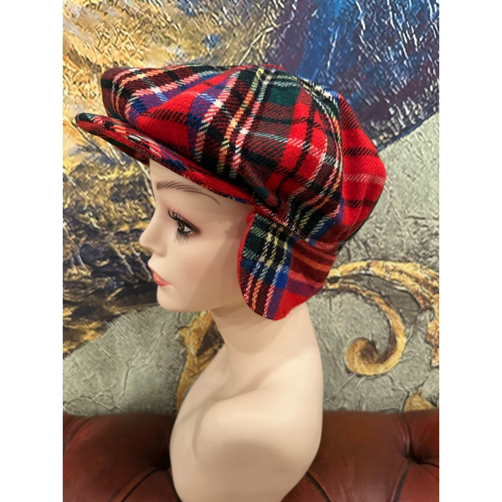Unisex Unbranded Hat, One Size, Red Plaid